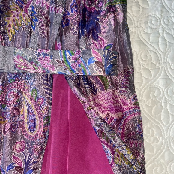 ETRO paisley printed dress with belt. Made In Italy! Size 4/6 (38) - Picture 4 of 5